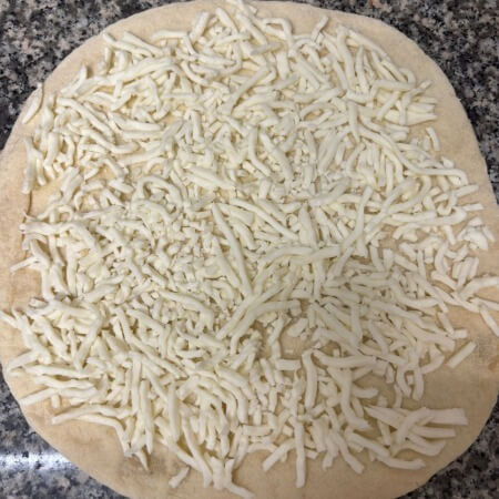 Base bianca con mozzarella