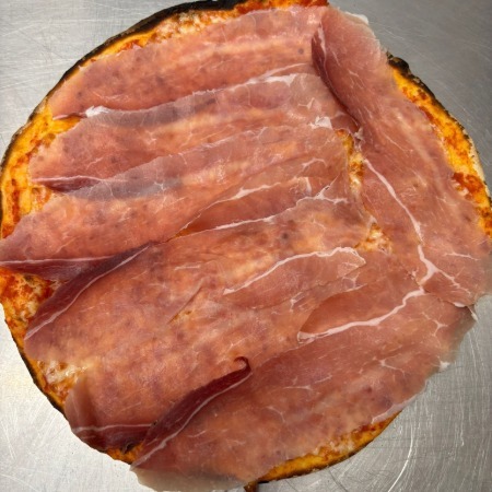 Margherita con prosciutto